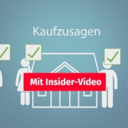 Vier Kaufinteressenten stehen um eine Immobilie und geben eine Kaufzusage ab | Bieterverfahren