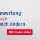 Vor einem weißen Hintergrund steht in blauer und roter Schrift: "Die Bewertung einer Lage kann sich ändern" | Immobilienbewertung