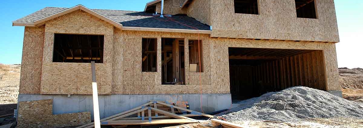 Rohbau eines Einfamilienhauses