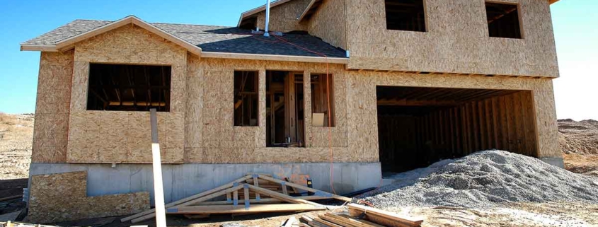 Rohbau eines Einfamilienhauses