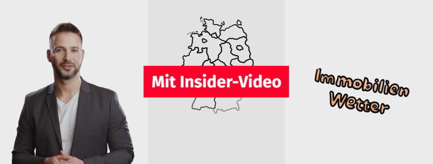 Ein Mann erklärt vor einer Deutschlandkarte, wie sich die Immobilienpreise in Deutschland verändert haben | Entwicklung Immobilienpreise