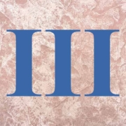 Auf einer rosafarbenen Wand steht eine römische Drei | Grundbuch Abteilung III Belastungen