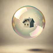 Blase mit einer Immobilie